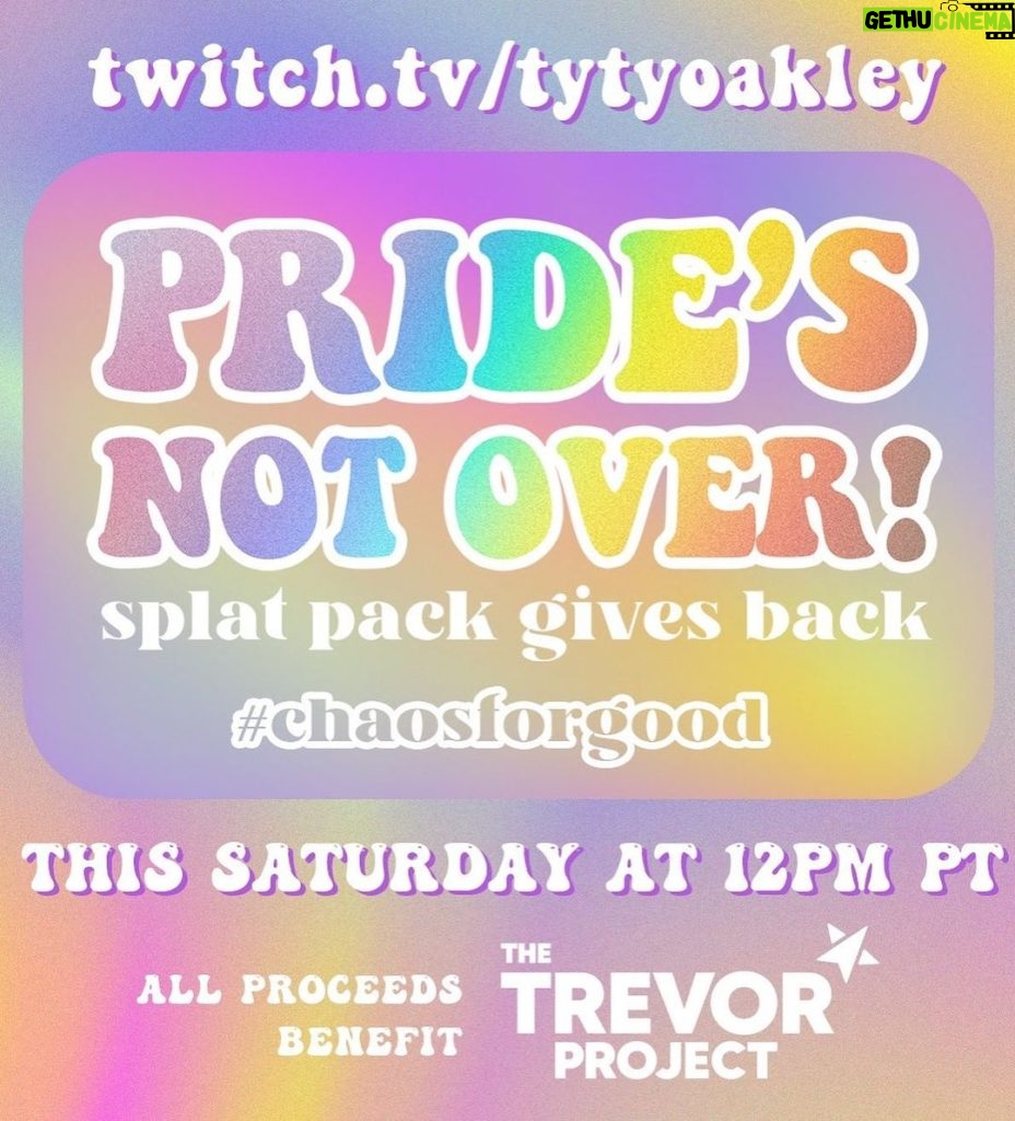 Tyler Oakley Instagram - pride’s not over! swipe for details 👀