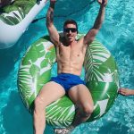Tyler Oakley Instagram - how i’m trying to be all summer - who has a pool?? 👨🏼🏝