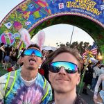 Tyler Oakley Instagram - lil brother’s first rave 🐰👹 #beyondwonderland Beyond Wonderland