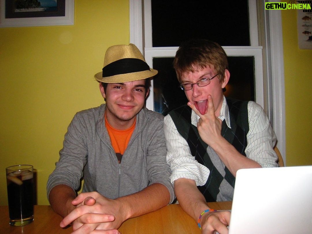 Tyler Oakley Instagram - HAPPY 400 EPISODES OF THE PODCAST! thank you for making Psychobabble the success that it is - hop in at any episode: linktr.ee/psychobabblepod to celebrate, here’s the first picture i have in my phone of me & @koreykuhl (dated 3/8/08)