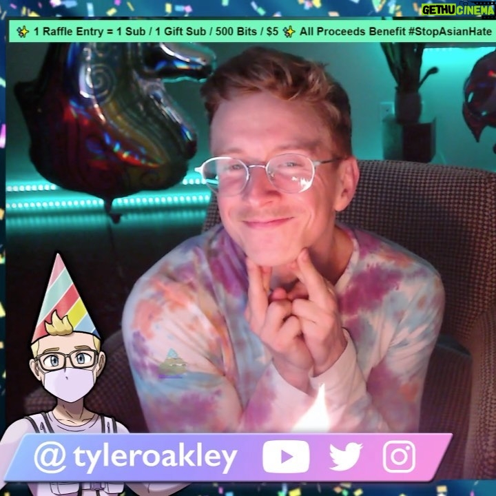 Tyler Oakley Instagram - $10,000 raised for #StopAsianHate Community Fund!! this sunday, we did a 12 hour birthday twitch stream, with all proceeds benefiting this AAPI community fund (LINK IN BIO) thank you for every donation. consistently blown away by this incredible community. thank you for this gift. here's a special moment from the final stretch 👀