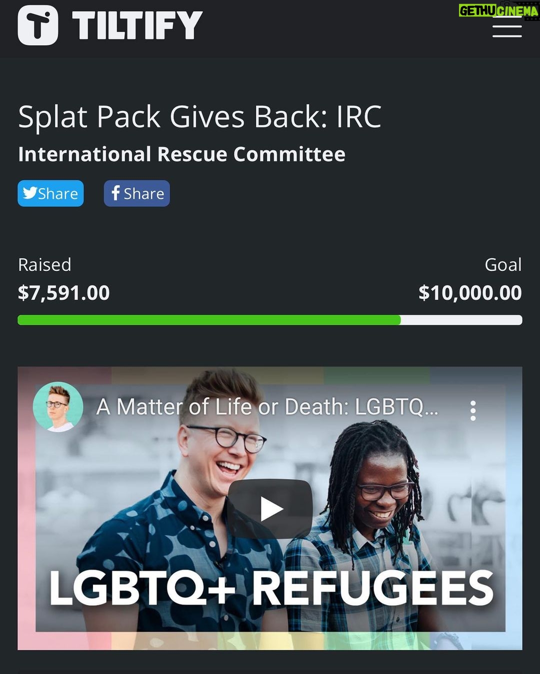 Tyler Oakley Instagram - $10,000 raised during our 12 hour fundraising livestream for @rescueorg supporting refugees around the world. so grateful. also… 16/18 of the milestone rewards were unlocked… swipe to see what y’all made happen… HI BALD! 👨🏻🦲🤍