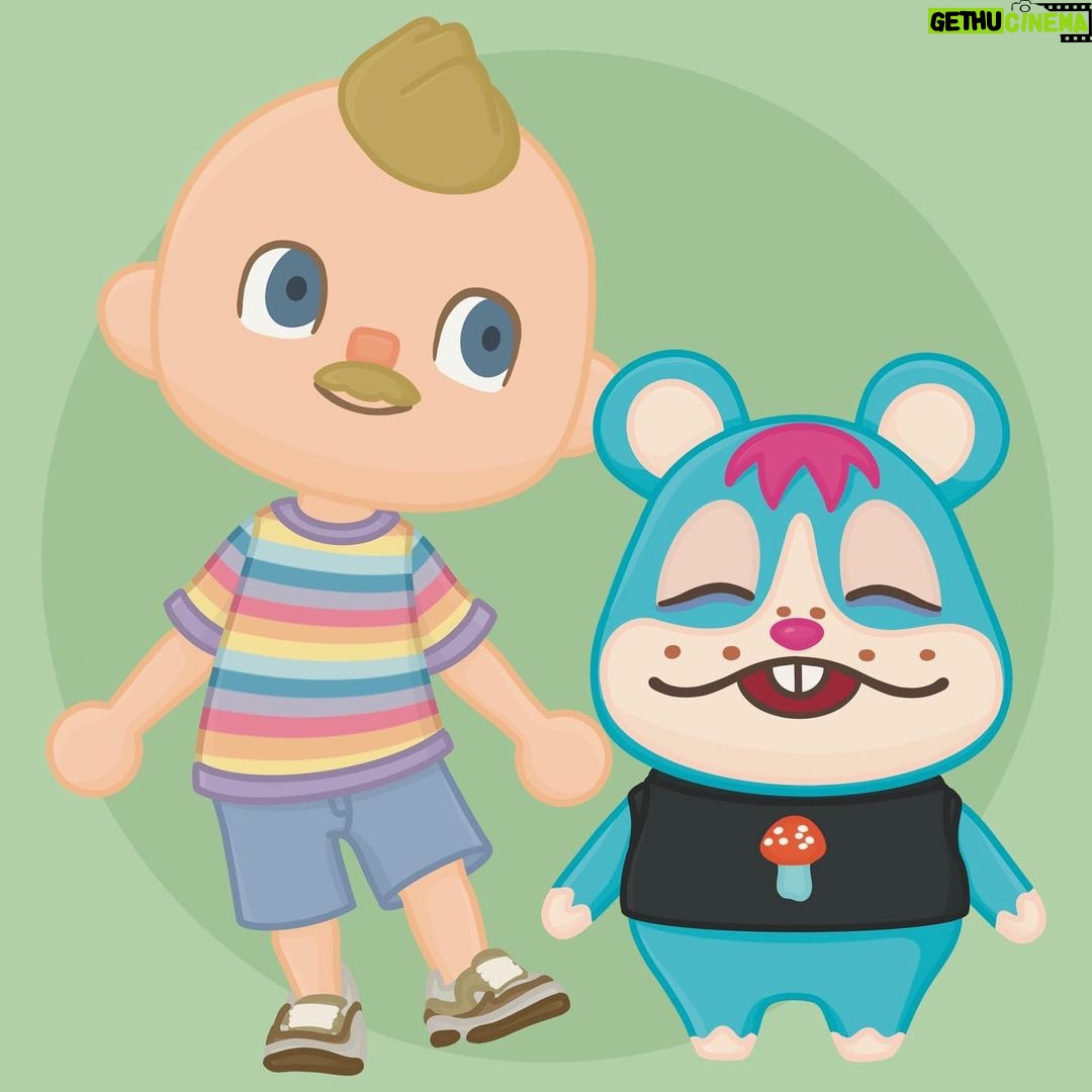 Tyler Oakley Instagram - oh my god me as my animal crossona!! RSVP with a 🍄 in the comments for my birthday subathon THIS SUNDAY on twitch… swipe for the party invite!! (🎨: @littleteddystudio, thank you @nflanaganfrankl! 🎁) #acnh #acnhdesigns #animalcrossing