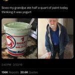 Tyler Oakley Instagram - paint grandpa painted paint grandpa