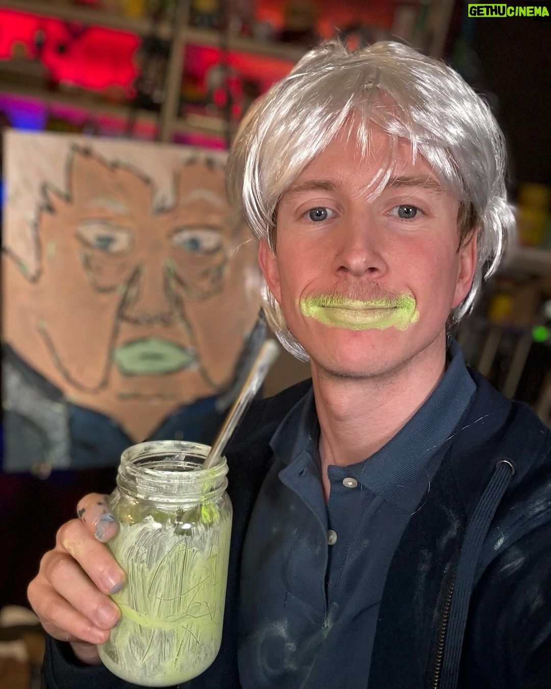 Tyler Oakley Instagram - paint grandpa painted paint grandpa