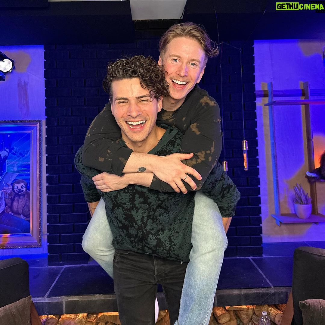 Tyler Oakley Instagram - we’re just normal men (@anthonypadilla thank you for having me on, “I Spent A Day With OG YouTubers” - felt so good to chat & giggle with someone who gets it, & to them hear the insights of @gracehelbig & @gmessak - appreciate you all) 🤍