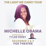 Tyler Perry Instagram – Atlanta! I’m excited to announce that I will be joining my dear friend @michelleobama on her #TheLightWeCarry Tour in my city at the Fox Theatre on December 2 and December 3 to discuss her new book! Hope you can join us.