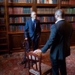 Tyler Perry Instagram - This photo was taken at my house. I bought these chairs from an auction because they belonged to Abraham Lincoln. We both sat in them and had a conversation. I wondered when he freed the slaves could he have imagined that one day this man would become president of the United States. Only in our America and with all of her flaws.. what a great country we live in and we must fight to keep our democracy. Happy Birthday to you President @barackobama