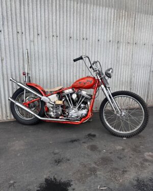 Tyler Posey Instagram - From start to finish. 1956 Panhead. Built in Huntington Beach California