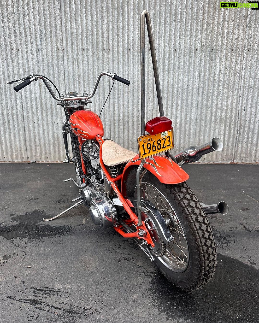 Tyler Posey Instagram - 🔥🔥AGENT ORANGE 🔥🔥 56 panhead for our buddy @tylerposey58 hope you like it brother. Come check it out this weekend @paradiseroadshow #cyclezombies
