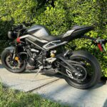 Tyler Posey Instagram - Triumph this bike is beautiful inside and out. Good work. One of the most fun bikes I’ve ever been on. Highly recommend. Ride safe! #streettriplers