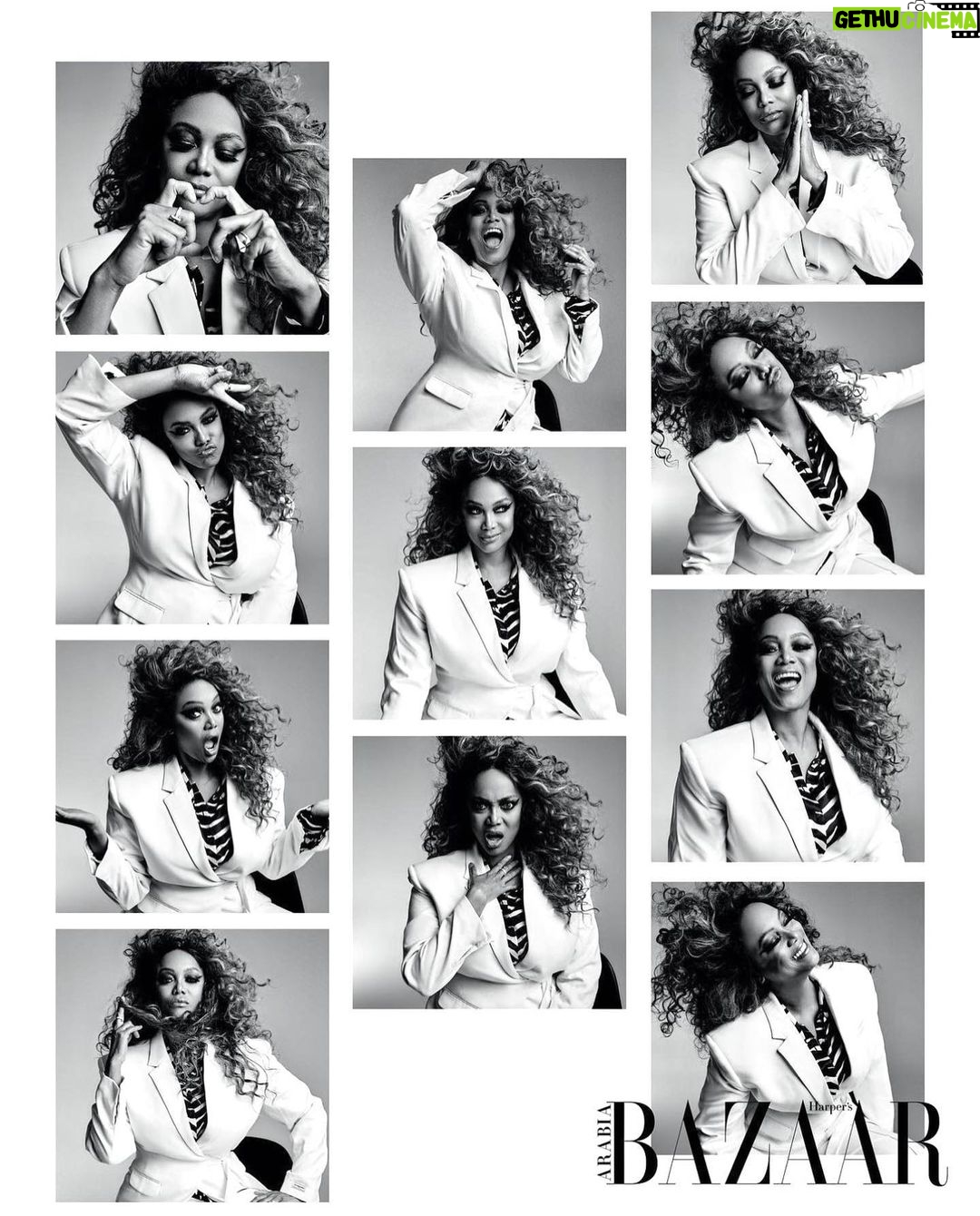 Tyra Banks Instagram - Funny faces for @harpersbazaararabia 🤪