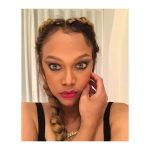 Tyra Banks Instagram - Do you ever do something really great and amazing and then get home and take your clothes off and then take pictures of your make up and hair after you’ve had dinner and your lipstick is looking crazy while in #Paris? Well, this is me here. I did something I never did before. I hosted a comedy show/men’s fashion show - wassup @kidsuper!!! - and the amazing designer @colm had me change clothes 10 times! I was nervous as heck, but pulled it off and even got a few laughs. I was like whatttt!!!!???? This is me right before makeup remover hit this face. 🇫🇷