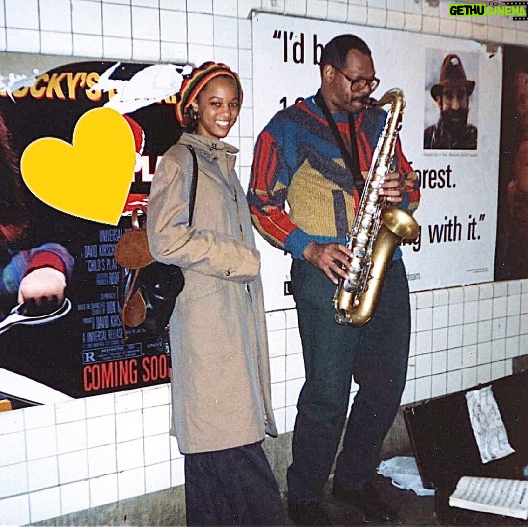 Tyra Banks Instagram - 16 years old. In NYC visiting colleges. Subway Saxophone moment was amaze. 💛 . . . #YoungTyTy