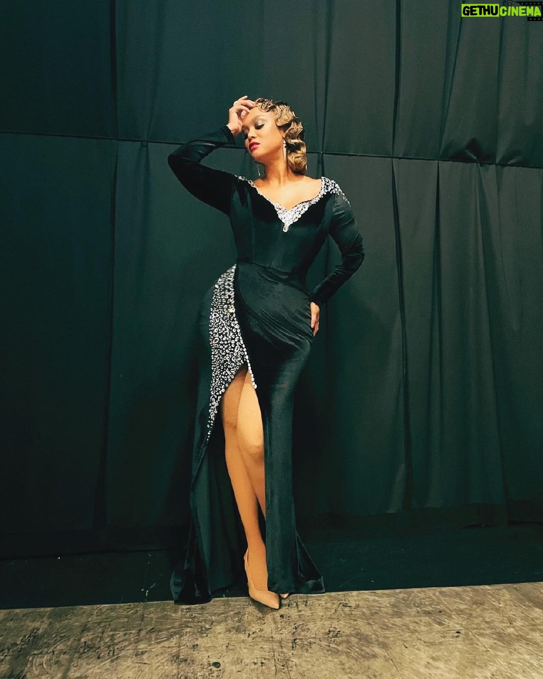 Tyra Banks Instagram - Josephine. Lena. Dorothy. Paying homage. Fill in their last names below ππ½ . . . Stylists: @Ericarchibald & @nataliabarzilai Designer: @houseofjmc Makeup: @valentefrazierartistry Hair: @kimblehaircare Embellishments: @primecreations Jewelry: @XIVkarats Shoes: @vionicshoes Tailor: @mparkerbuzz #DWTS #DisneyPlus