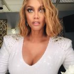 Tyra Banks Instagram - Bond girl Makeup: @valentefrazierartistry The bob: @kimblehaircare Stylist: @Ericarchibald & @nataliabarzilai Designer: @theblondsny Rings: @xivkarats Earrings: @xivkarats Tailor: @mparkerbuzz #DWTS
