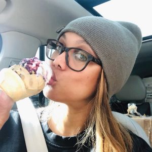 Tyra Banks Instagram - This tasty ice cream spot, @brustersfresh, is down the street from where I grew up in L.A. These blueberry cobbler and graham cracker flavors are soooo good! I love trying and shouting out other ice cream companies. We are all in the together. @smizecream loves y’all! 🍦
