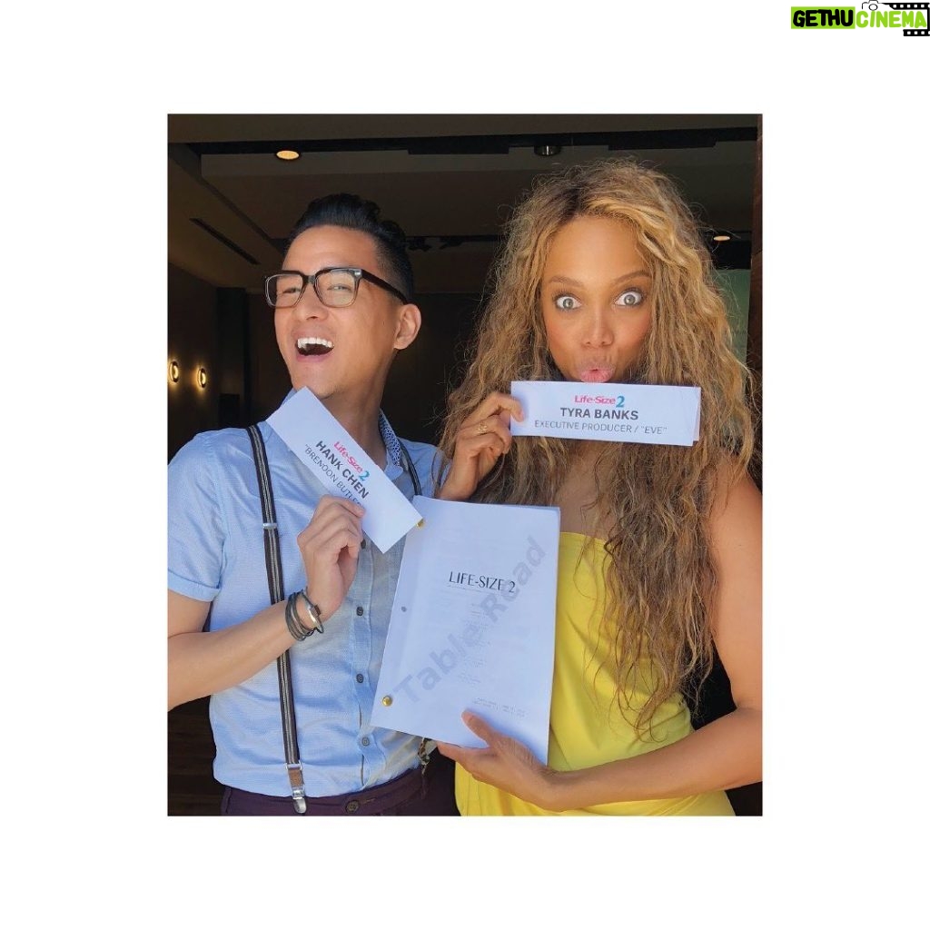 Tyra Banks Instagram - You love LifeSize? Well, Eve has an announcement for you! My costar of LifeSize 2, the hilarious @hanksterchen is performing his first #standupcomedy special TONIGHT! Hank is a living miracle… he is performing one week after surviving a motorcycle crash. Hank, I adore you and am so proud of you. (And Mama TyTy is, too!) 🎟️ Get FREE tix for TONIGHT’S show if you're in LA. Link in his bio. #standup @comedydynamics