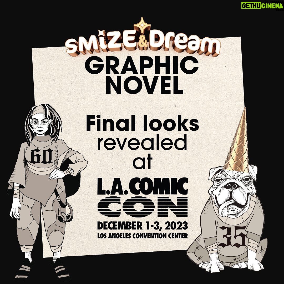 Tyra Banks Instagram - Ok, listen up. TyTy passion project!!! @SMIZEandDREAM is not just amazing ice cream🍦with yummy PRiZES hidden inside. We are releasing a SMiZE & DREAM Graphic Novel📕next year! To finalize the fashion and beauty💄looks of some of our main characters, you weighed in on our stories, and here’s your last chance to voice your thoughts on our feeds. We will reveal the final looks on Dec 1st at our booth at @ComicConLA. Plus there will be 5 flavors of our ice cream🍦there! 😋 Crazy fun, right?! 🎉 First up is our twins, Que & Tee. They are spicy, hyped, funny and well…fashion victims! 😜 Should they be: SOLID & SIMPLE or STARS & SIZZLE Comment below 👇🏽 . . . . . . #comiccon #comicconla #cosplay #comics #cosplayer #comicbooks #comicconvention #lacc #cosplayersofinstagram #comic #anime #comicart #comicbook #costume #makingcomics #SMiZEandDREAM #SMiZE #SMiZEcomic #SMiZEGraphicNovel