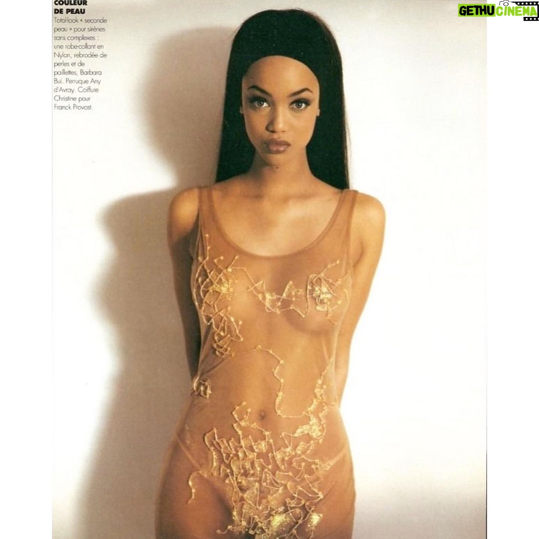 Tyra Banks Instagram - Give some love 👏🏽 to @mariama and her Black Supermodel recreations for Halloween. As I look at the photo, it brings me back to Paris in the 90s. @mariama, I’m so touched that you recreated this photo. Made me smile (and SMiZE). 💛TyTy