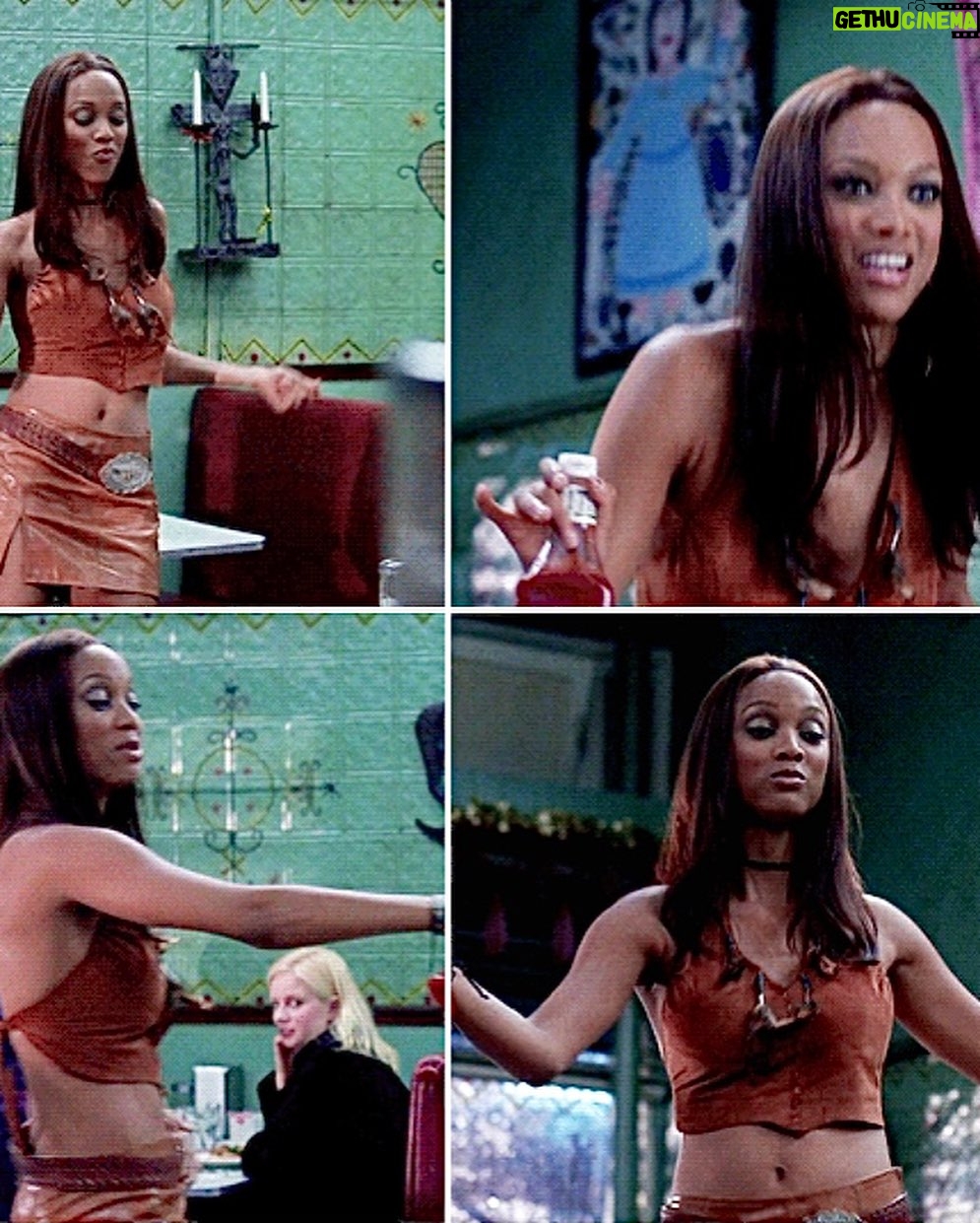 Tyra Banks Instagram - Coyote Ugly in the Halloween House! @jastookes serving up Coyote TyTy lookin’ hotter than hot! And shout out to @kelseymerritt who I know is making @bridgetmoynahan super proud! ‘Pour some Sugar on’ both of these babes! TyTy approves!!!! 💛