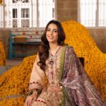 Ushna Shah Instagram - Excited to unveil my journey through elegance with Asim Jofa’s stunning ‘Aira – Summer Print Collection’. Dive into a world where color, texture, and intricate details intertwine to celebrate the timeless allure of nature. Explore the collection now for a touch of Pakistani grace and modern sophistication. @asimjofa @iamasimjofa #AsimJofa #AiraCollection #UshnaShah