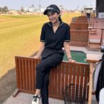 Ushna Shah Instagram - Thanks for a great time @rumanza.golf ⛳️ #ushnashah #golf #hamzaamin Multan