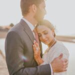 Ushna Shah Instagram - Our forever begins. We are so grateful for the abundance of love we have received from all over the world. Please allow me to formally introduce my husband: His name is Hamza Amin, he is obviously very easy on the eyes, but that doesn’t even scratch the surface. He is an incredibly kind, loving, romantic, hard working, passionate, honest, witty, hilarious, intelligent, disciplined, fun and generous soul with far too many qualities to write here.. I am blessed to have him as my other half and my best friend for life. “And they lived happily ever after” ♥️ 🎥 📸 1-4: @mahasphotographyofficial 5-8: @thrupolaroids (Like how I snuck in the Shendi reel at the end🤭) (PS. I still haven’t posted my 🇦🇹 👰🏻‍♀️ look, I’ll get around to that soon). My hair & makeup for the waleema by my lovely chacha-in-law, the great @tariqaminofficial 🤗 #hamush @hamza.amin87