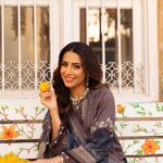 Ushna Shah Instagram - Excited to unveil my journey through elegance with Asim Jofa’s stunning ‘Aira – Summer Print Collection’. Dive into a world where color, texture, and intricate details intertwine to celebrate the timeless allure of nature. Explore the collection now for a touch of Pakistani grace and modern sophistication. @asimjofa @iamasimjofa #AsimJofa #AiraCollection #UshnaShah