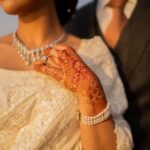 Ushna Shah Instagram - Our forever begins. We are so grateful for the abundance of love we have received from all over the world. Please allow me to formally introduce my husband: His name is Hamza Amin, he is obviously very easy on the eyes, but that doesn’t even scratch the surface. He is an incredibly kind, loving, romantic, hard working, passionate, honest, witty, hilarious, intelligent, disciplined, fun and generous soul with far too many qualities to write here.. I am blessed to have him as my other half and my best friend for life. “And they lived happily ever after” ♥️ 🎥 📸 1-4: @mahasphotographyofficial 5-8: @thrupolaroids (Like how I snuck in the Shendi reel at the end🤭) (PS. I still haven’t posted my 🇦🇹 👰🏻‍♀️ look, I’ll get around to that soon). My hair & makeup for the waleema by my lovely chacha-in-law, the great @tariqaminofficial 🤗 #hamush @hamza.amin87