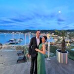 Ushna Shah Instagram - Could you be my escort cause just like them two door Fords, damn they don’t make em like you no more 😘 @hamza.amin87 🧿 👗 by the unmatched @asimjofa #iwearasimjofa #ushnashah Velden am Wörthersee