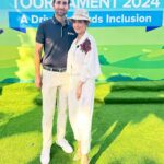 Ushna Shah Instagram - KDSP Annual Golf Tournament Luncheon. KDSP’s dedication to children with Down syndrome is admirable. Thank you for having us. Outfit by @wardhasaleemofficial #kdsp #kgc #ushnashah #golftournament Karachi Golf Club