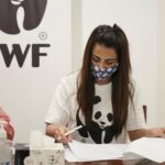 Ushna Shah Instagram - Honoured to join hands with WWFPAK as the Goodwill Ambassador and be a part of the panda family. WWF's mission is working to sustain the natural world for the benefit of people and nature. I am grateful for this platform and can not wait to get to work with these dedicated & passionate individuals. Wish us luck! 🐼 (The last two pictures are of me enjoying a gelato after my signing.. Just sharing my happy ) @wwfpak @wwf #ushnashah #wwfgoodwillambassador #conservation #wildlife #nature #wildlifephotography #animals #naturephotography #wildlifeconservation #photography #environment #travel #birds #animal #naturelovers #biodiversity #sustainability #wild #love #ocean #safari #hunting #climatechange #l #endangeredspecies #natgeo #earthhour
