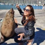 Ushna Shah Instagram - Please don’t refer to abusers as “animals”. Animals are awesome! #august2019 #ushnashah #capetown #seal #tamedseal #southafrica Hout Bay