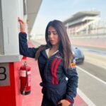 Ushna Shah Instagram - I’m a fine-tuned supersonic speed machine, with a sun-roof top & a gangster lean 🫰 @visit.dubai @dubaiautodrome Hair: @danihairstylist1 Makeup: @letsmakeupwithanna 📸: @raoalikhan #ushnashah Dubai Autodrome Circuit