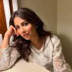 Ushna Shah Instagram - A Rizwan Beyg ensemble is the epitome of elegance; it is only fitting that he dressed Princess Di. His clothes can make anyone feel like royalty. Even when that anyone is exhausted and overwhelmed after a long day of travel and meeting her well wishers. Whether it is an actual princess of the world, walking back to her grand bedroom in palace halls after being showered with affection from millions, OR an ordinary woman, walking back to her hotel room through the lobby after being showered with affection from a small crowd in a mall: a Rizwan Beyg outfit is truly the icing on this delicious cake of princess-hood, whatever scale it may be on. Thank you to Giga group for hosting me and thank you to the beautiful folks of Pindi who came down to say hello, best Monday ever! I am still reeling 🥰 #ushnashah #meetandgreet #gigamall