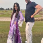 Ushna Shah Instagram - Thanks for a great time @rumanza.golf ⛳️ #ushnashah #golf #hamzaamin Multan