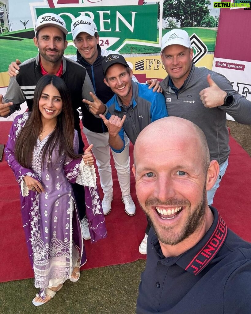 Ushna Shah Instagram - Thanks for a great time @rumanza.golf ⛳️ #ushnashah #golf #hamzaamin Multan