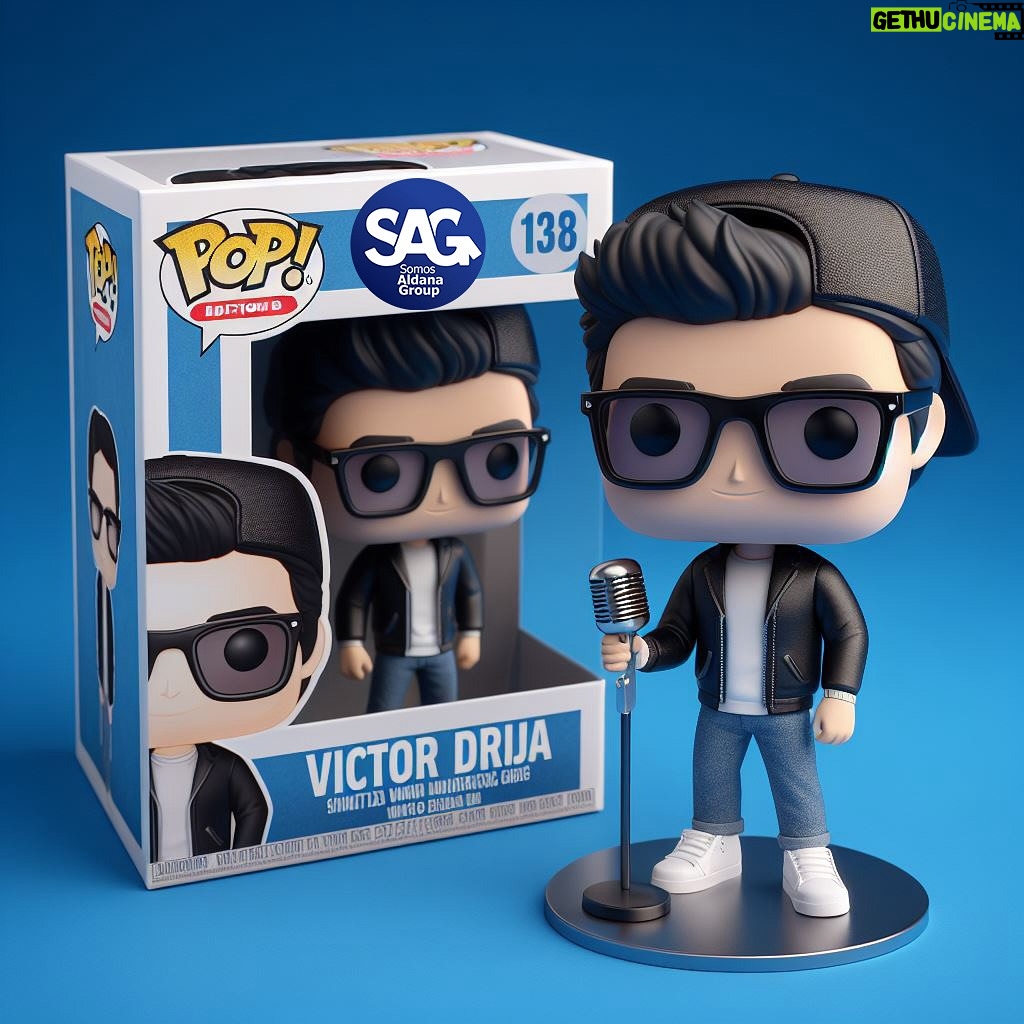 Víctor Drija Instagram - ¿Qué les parece este plan? ¿Y este FunkoPop? ¿Es Victor Drija o Brad Pitt? 😵🤣 Nuestro @victordrija es todo un éxito en esta versión. ¿Se lo llevarían con cajita y todo? 😉 #FunkoPop #VictorDrija #FunkoSAG
