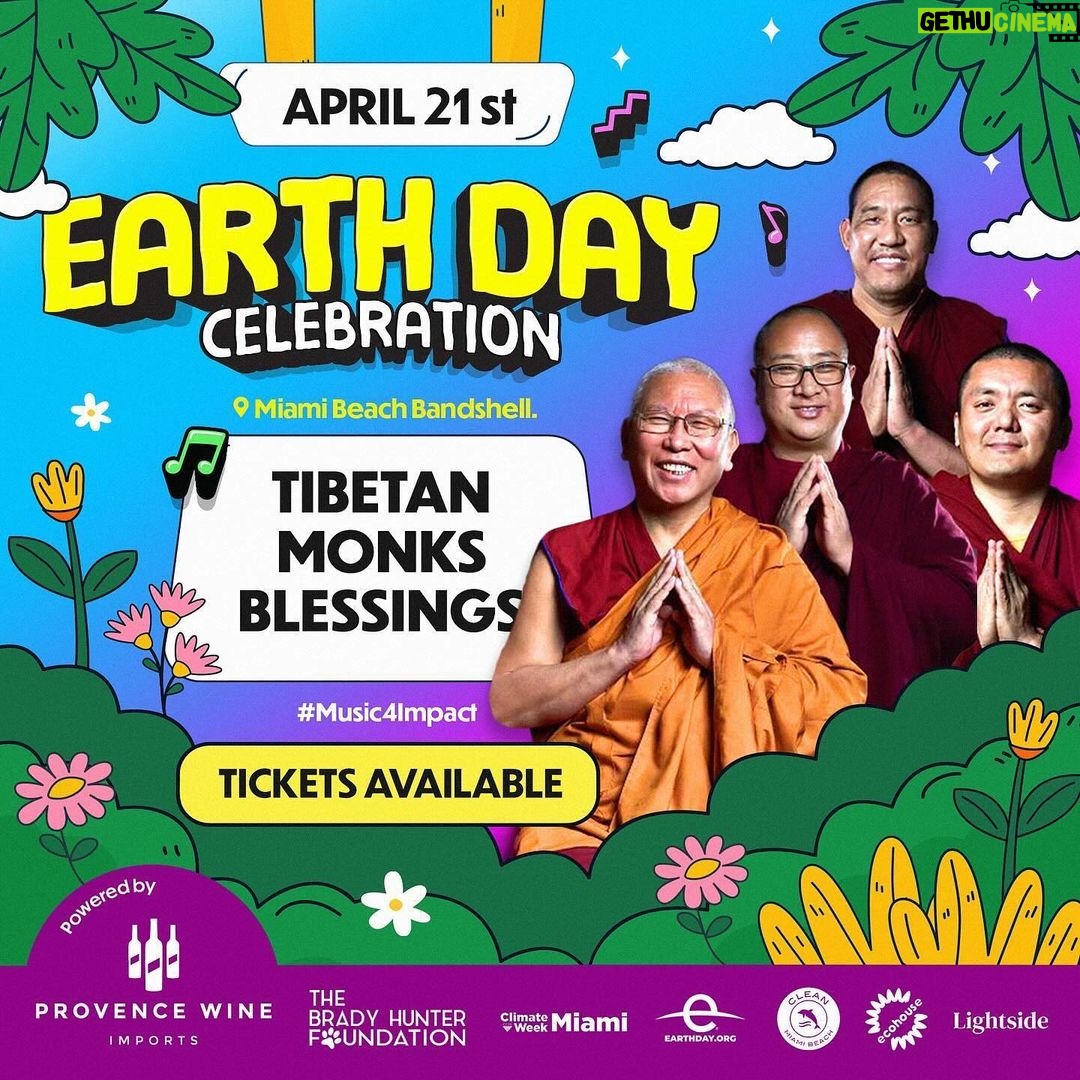 Víctor Drija Instagram - #EarthDayCelebration has arrived in Miami! Get your tickets now and join the Music for Impact Festival! LIMITED CAPACITY bit.ly/earthday-tickets at @miamibeachbandshell 🌎🎶🥳 Top musicians, top speakers, top celebrities, sport icons, food and more! The preview includes activities, such as Beach Clean Up, sunset DJ set and Buddhist Monk Blessing & Meditation. Your ticket will help assist conservation and ecological restoration as well as protecting animal sanctuaries! Join the great launch of Miami Climate Week @miamidadecount! ¡Ya llegó #EarthDayCelebration a Miami! ¡Sacá tus tickets ahora y sumate al Festival de música de Alto Impacto! CAPACIDAD LIMITADA link in bio - bit.ly/earthday-tickets en @miamibeachbandshell ¡Artistas, speakers, celebridades, iconos deportivos, música y más! La previa incluye actividades como Limpieza de Playa, Bendición y Meditación de Monjes Budistas y un DJ Set al atardecer. ¡Tu entrada ayudará a conservar y restaurar reservas ecológicas como también proteger santuarios de animales! ¡Unite al lanzamiento de Miami Climate Week @miamidadecount! 🙏🏻🌎🎶🙌🏽✨🥳 #MusicFestival #Miami #EarthDay #Music4impact Miami Beach, Florida