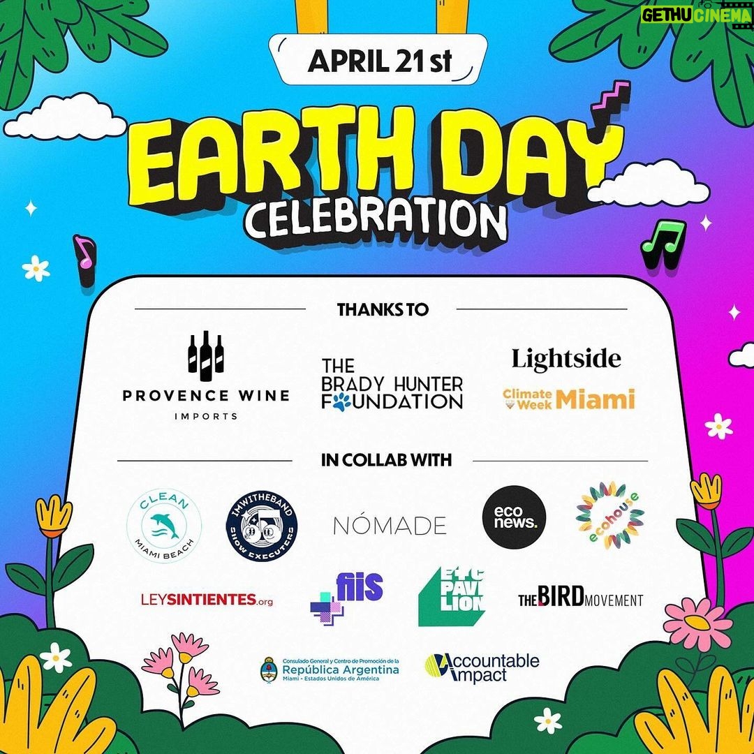 Víctor Drija Instagram - #EarthDayCelebration has arrived in Miami! Get your tickets now and join the Music for Impact Festival! LIMITED CAPACITY bit.ly/earthday-tickets at @miamibeachbandshell 🌎🎶🥳 Top musicians, top speakers, top celebrities, sport icons, food and more! The preview includes activities, such as Beach Clean Up, sunset DJ set and Buddhist Monk Blessing & Meditation. Your ticket will help assist conservation and ecological restoration as well as protecting animal sanctuaries! Join the great launch of Miami Climate Week @miamidadecount! ¡Ya llegó #EarthDayCelebration a Miami! ¡Sacá tus tickets ahora y sumate al Festival de música de Alto Impacto! CAPACIDAD LIMITADA link in bio - bit.ly/earthday-tickets en @miamibeachbandshell ¡Artistas, speakers, celebridades, iconos deportivos, música y más! La previa incluye actividades como Limpieza de Playa, Bendición y Meditación de Monjes Budistas y un DJ Set al atardecer. ¡Tu entrada ayudará a conservar y restaurar reservas ecológicas como también proteger santuarios de animales! ¡Unite al lanzamiento de Miami Climate Week @miamidadecount! 🙏🏻🌎🎶🙌🏽✨🥳 #MusicFestival #Miami #EarthDay #Music4impact Miami Beach, Florida