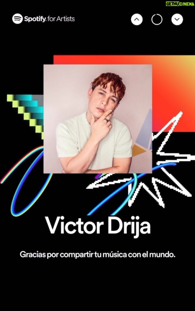 Víctor Drija Instagram - paso a paso, Dios va cumpliendo mis sueños • gracias @spotify por ser el puente con tanta gente que quiero y que me quiere