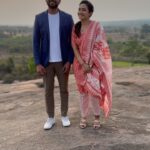 Vaishnavi Gowda Instagram - When we were shooting for an important scene ! 😅😅😅 Guess what that could be 😬?