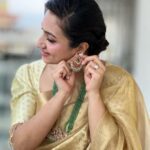 Vaishnavi Gowda Instagram – Nim Nota nan mele🌸 🎶 

Outfit- @arulaa_by_rashmianooprao 
Jewellery – @daivik.in