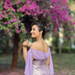 Vaishnavi Gowda Instagram - a lilac only blossoms after a harsh winter ❄️ Outfit - @shimmer_designer_studio