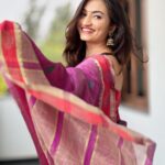 Vaishnavi Gowda Instagram – ✨🌸🤍

Outfit – @shimmer_designer_studio