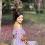 Vaishnavi Gowda Instagram - a lilac only blossoms after a harsh winter ❄️ Outfit - @shimmer_designer_studio