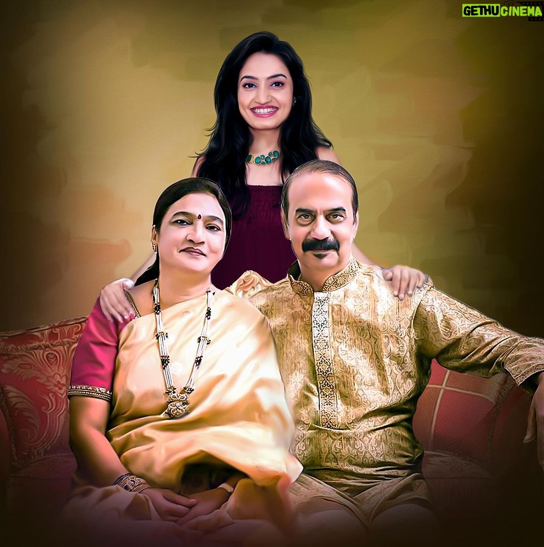 Vaishnavi Gowda Instagram - Happy anniversary Amma and appa ❤️✨