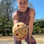 Valentina Shevchenko Instagram - I found a ball for #Sepaktakraw game after my morning workout 💪 I decided to give it a try 👊😄 #kickvolleyball #footvolley Thailand