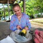Valentina Shevchenko Instagram - Thailand 🇹🇭 #RoadTravel #Ferry #Pinapple #FishingBoats #Buffalo